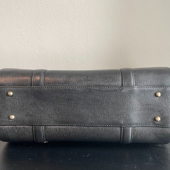 MCM  Calfskin Studded Barrel Bag Black - Preowned - Picture 3 of 14